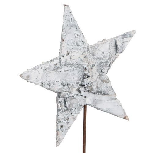 Itens Estrelas de bétula em arame estrelas casca de bétula branca 6 cm 24 unidades