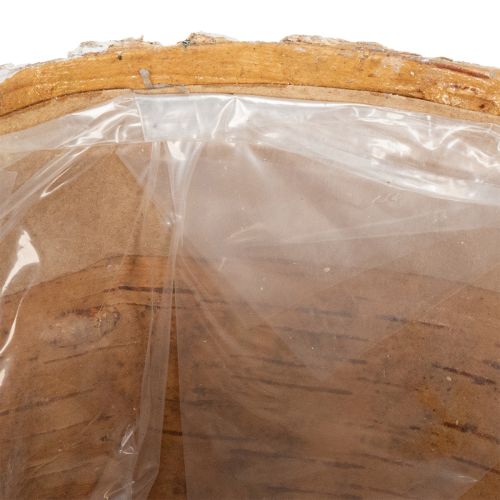 Itens Vaso para plantas com aparência de casca de árvore, ideal para decoração de interiores rústica e arranjos de plantas, 12 cm, conjunto com 4 peças.