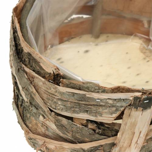 Floristik24 Vaso de bétula redondo plantador Ø17/23cm 2pcs