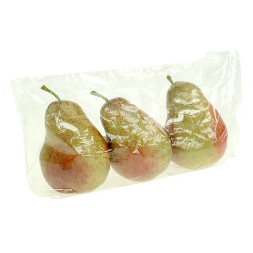 Floristik24 Vermelho pêra, verde 11 cm - 12 cm 3 unidades