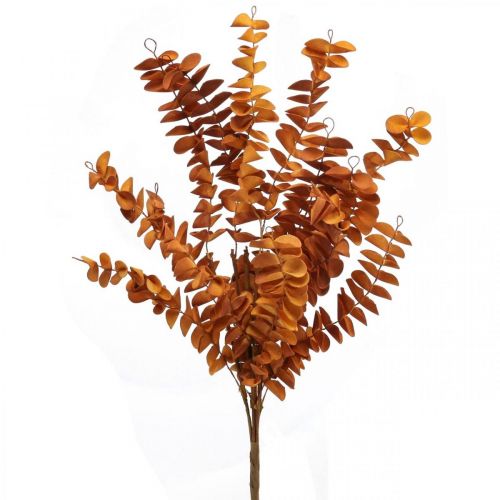 Plantas artificiais decoração de outono ramo artificial folhas laranja 46cm