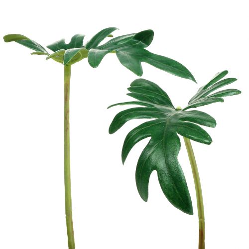 Itens Folha Filodendro 31cm Verde 12 pcs