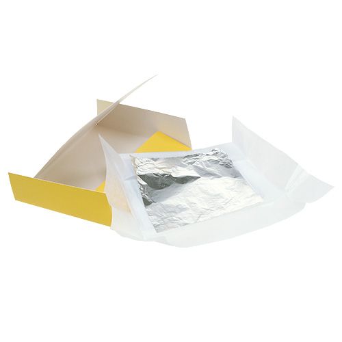 Itens Folhas de prata folhas 100 peças