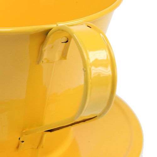 Floristik24 Copo decorativo amarelo Ø16cm Alt.11cm
