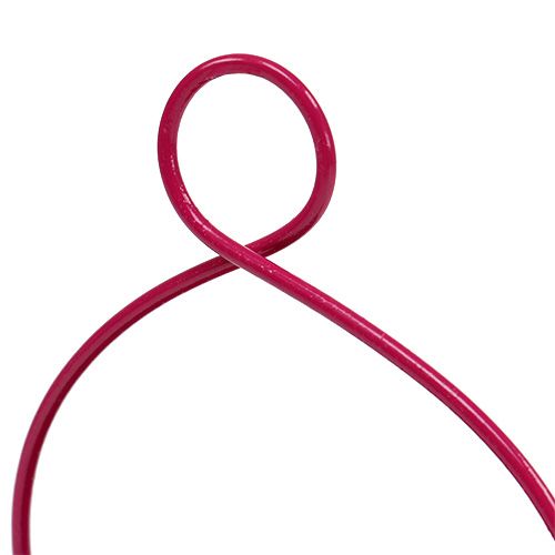 Floristik24 Balde de lata rosa Ø9cm H9cm