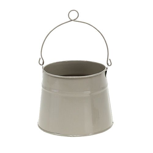 Floristik24 Balde de metal Ø12cm Alt.11,5cm lama