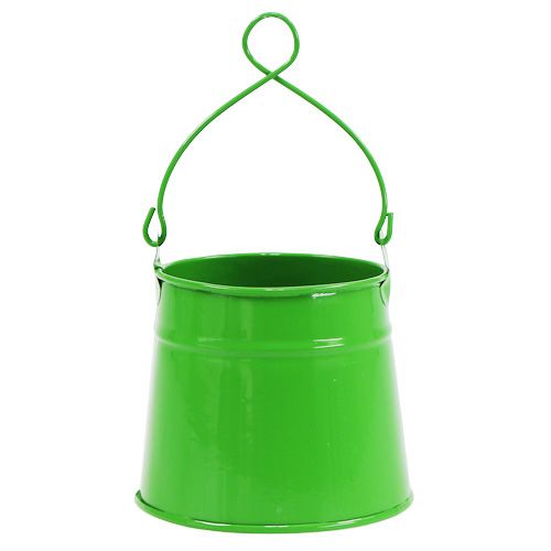 Floristik24 Balde de lata para plantar verde Ø9cm H9,5cm