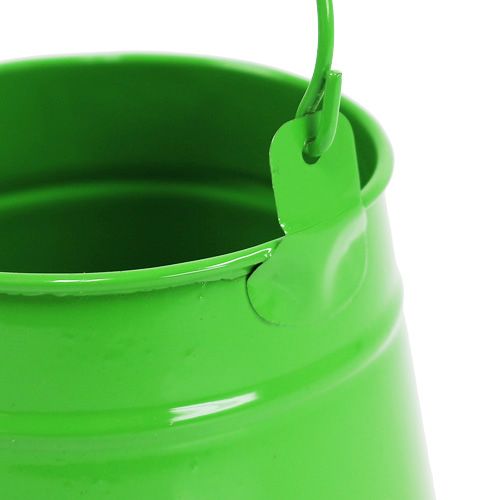 Floristik24 Balde de lata para plantar verde Ø9cm H9,5cm