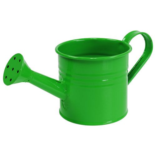 Floristik24 Regadores de lata tipo verde. Ø7.5cm H6.5cm 8pcs