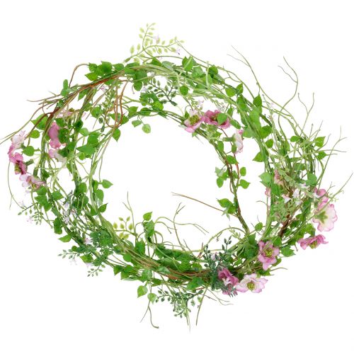 Floristik24 Guirlanda de flores rosa 180cm