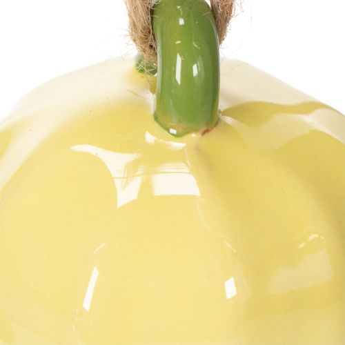 Itens Pingentes de flores de cerâmica, design alegre, estampa floral, decoração de primavera, 9 cm, 6 peças