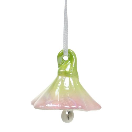 Floristik24 Sinos de flores para pendurar colorido 4,5cm - 5,5cm 4pcs