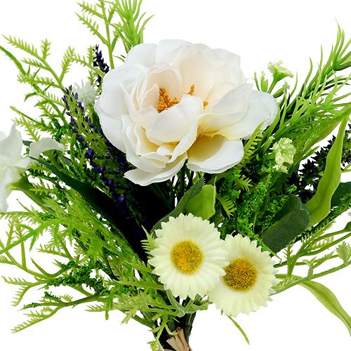 Floristik24 Bouquet com Bellis Branco 20cm
