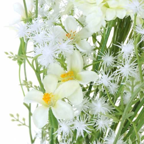 Itens Bouquet com ásteres brancos 47cm
