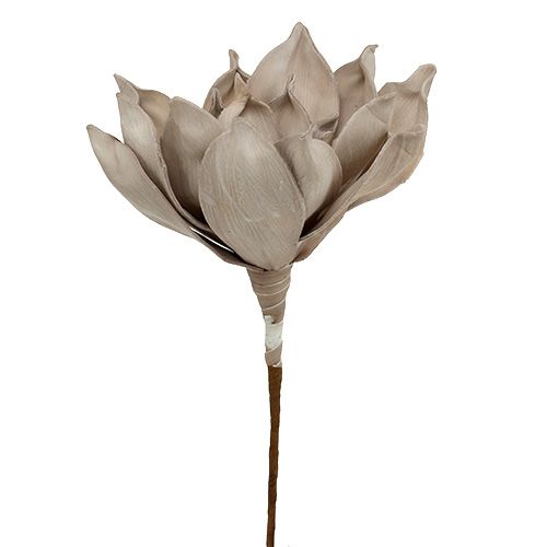 Ramo de flor de espuma cinza 65cm