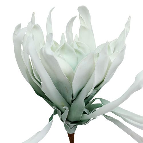 Itens Espuma de ramo de flor branca, verde 72 cm