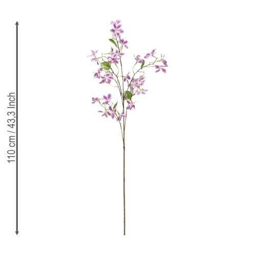 Itens Ramo de Clematis Artificial, Decoração de Mesa Duradoura, 110cm, 3 Peças