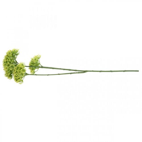 Itens Ramo de flor artificial Ramo artificial de erva-doce amarela com 3 flores 85cm