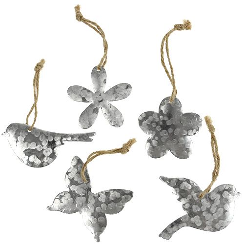 Flor pássaro borboleta de metal 5,5 cm - 7,5 cm 15pcs | Floristik24.pt