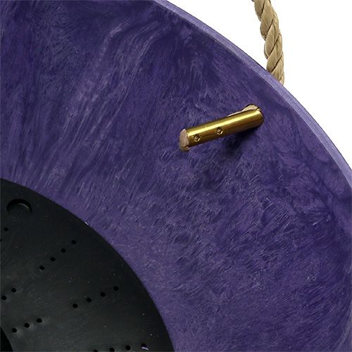 Floristik24 Cesto de flores &quot;Fiona&quot; Ø25cm Alt.12cm roxo