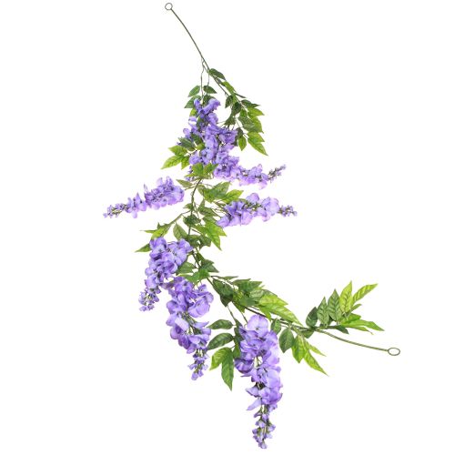Itens Guirlanda de flores guirlanda artificial glicínia roxo verde 155cm