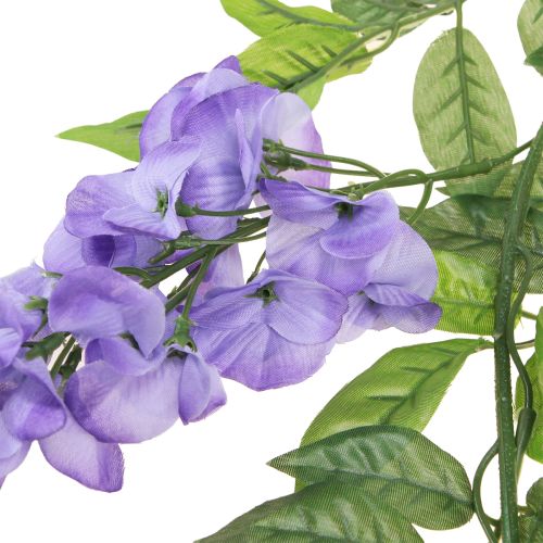 Itens Guirlanda de flores guirlanda artificial glicínia roxo verde 155cm