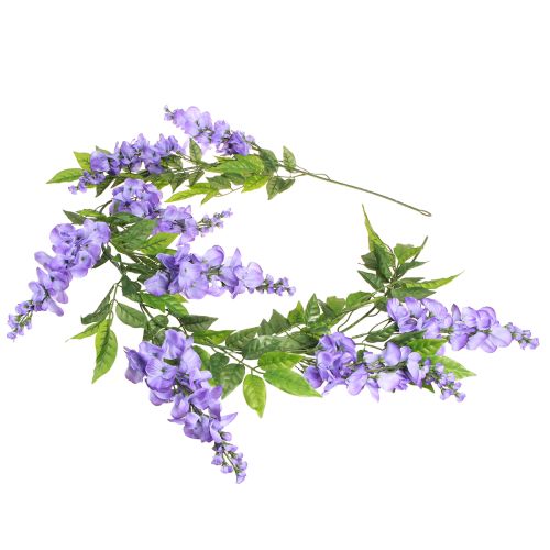 Itens Guirlanda de flores guirlanda artificial glicínia roxo verde 155cm