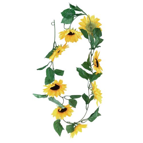 Floristik24 Guirlanda de flores com 8 girassóis artificiais 135cm