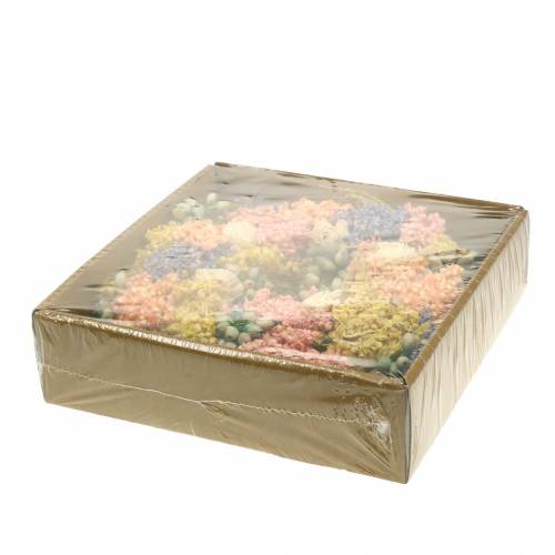 Floristik24 Grinalda decorativa de grama seca e flores artificiais salmão Ø20cm