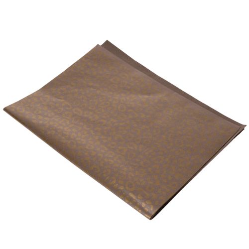 Tecido de seda floral com estampa de leopardo marrom, resistente à umidade, 50x75cm, 20 peças comprar | Floristik24.pt