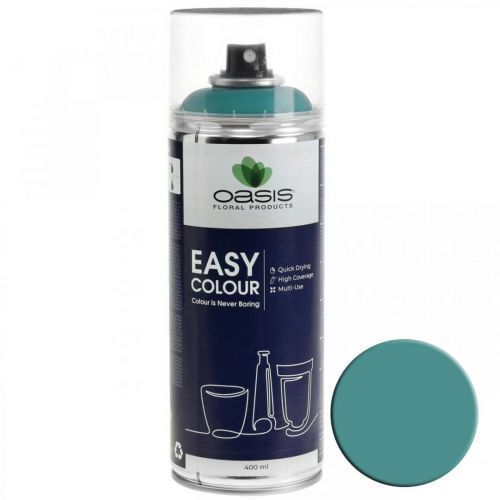 Floristik24 OASIS® Easy Color Spray Matt, spray de tinta turquesa 400ml