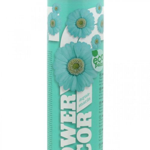 Floristik24 Spray para flores Decoração de flores Azul claro Aquamarine Color Spray 400ml