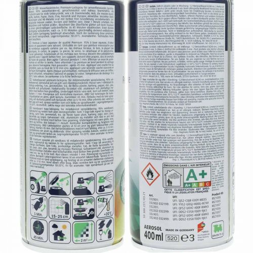 Itens Verniz de água livre Belton spray de cor vermelha fogo vermelho 400ml