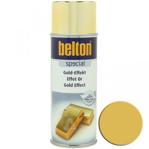 Floristik24 Belton tinta spray especial efeito dourado tinta spray ouro 400ml