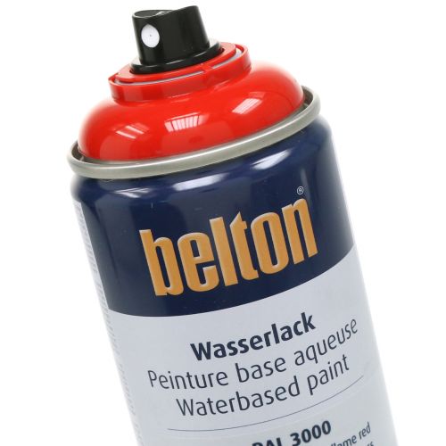 Itens Verniz de água livre Belton spray de cor vermelha fogo vermelho 400ml