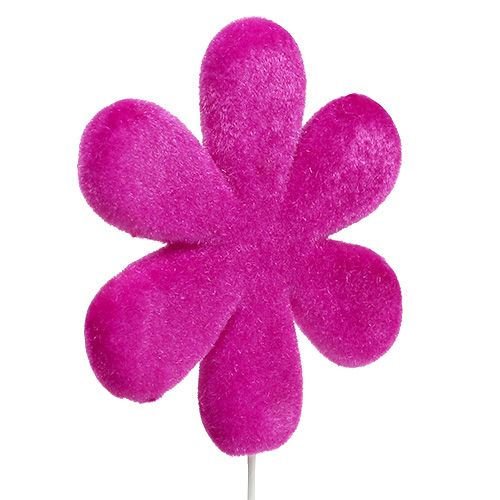 Botões de flores florescem em floculado Ø8,5cm 8 unidades