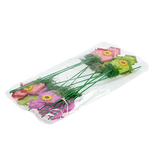 Floristik24 Tampão de flores com 12 unidades coloridas
