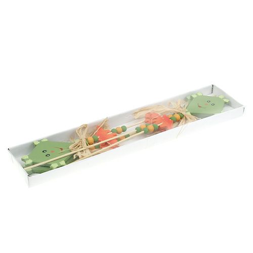 Floristik24 Cravos de flores dragão verde L31 cm 4 unidades