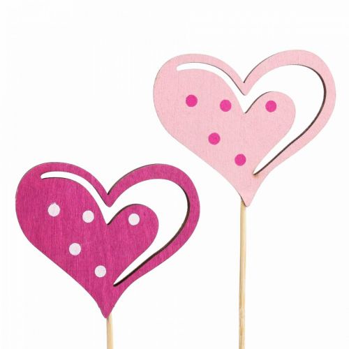 Itens Plugue flor Dia das Mães Plugue decorativo coração rosa 7cm 12 un