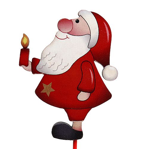 Floristik24 Tampão de flor Nikolaus 12pcs