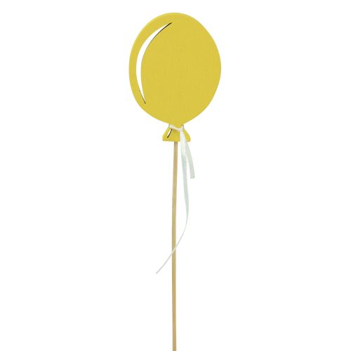 Itens Buquê de flores decoração bolo topper balão amarelo 28 cm 8 unidades