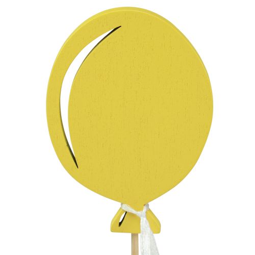 Itens Buquê de flores decoração bolo topper balão amarelo 28 cm 8 unidades