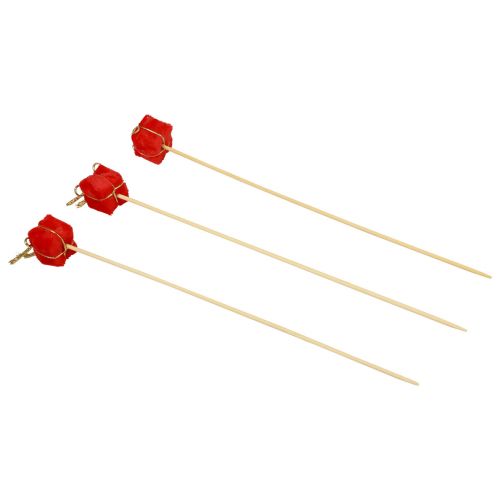 Itens Plug flor pacote de Natal decoração vermelho 2,5cm 15 un