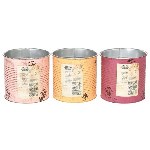 Itens Vaso de flores vintage para decoração de sala de estar e escritório, 15 cm, conjunto com 3 peças.