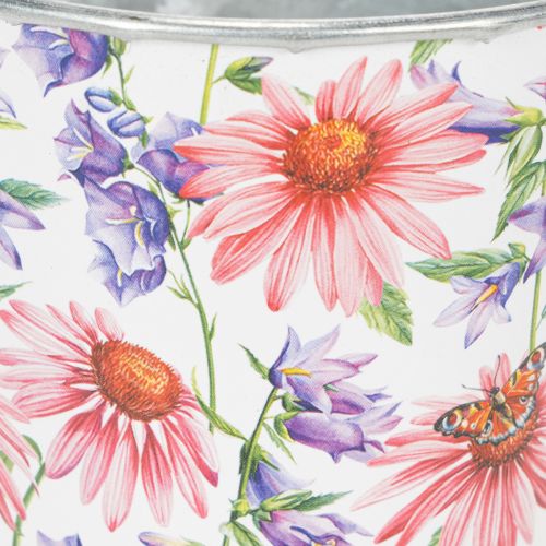 Itens Vaso de flores, decoração de primavera, floreira, metal, Ø12cm, A10,5cm