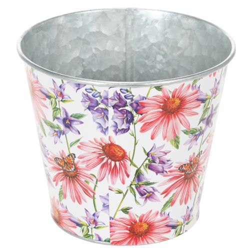 Itens Vaso de flores, decoração de primavera, floreira, metal, Ø14cm A12,5cm