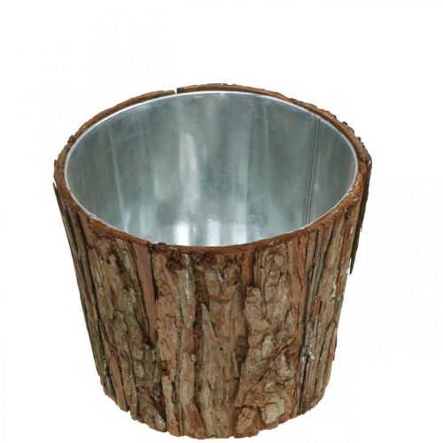 Floristik24 Floreira, floreira alta, decoração casca de árvore Ø19cm A15.5cm