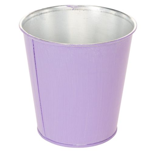 Conjunto de 3 Vasos de Metal com Motivo Floral em Pastel 10cm | Floristik24.pt