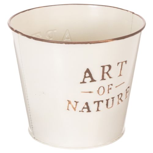 Vaso de zinco Art of Nature Creme Ø17,5cm A15cm | Floristik24.pt