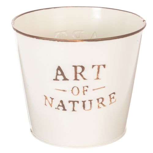 Itens Vaso de zinco Art of Nature Creme Ø17,5cm A15cm